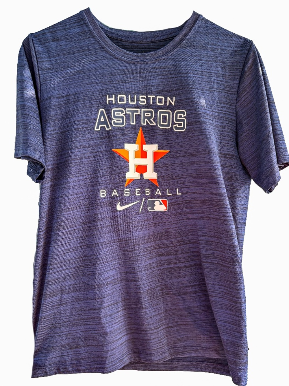 MLB Houston Astros NIKE‎ Dri-Fit Women's Marled Blue Large Shirt Baseball